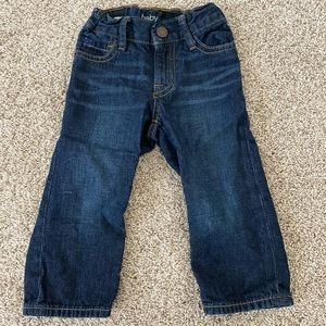 Baby gap boys straight leg dark jeans 18-24 months